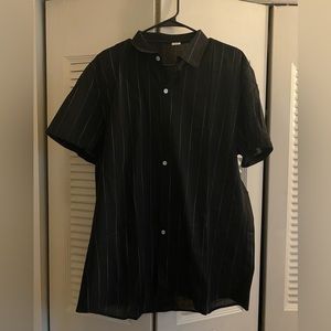 Black and white pin stripe shirt